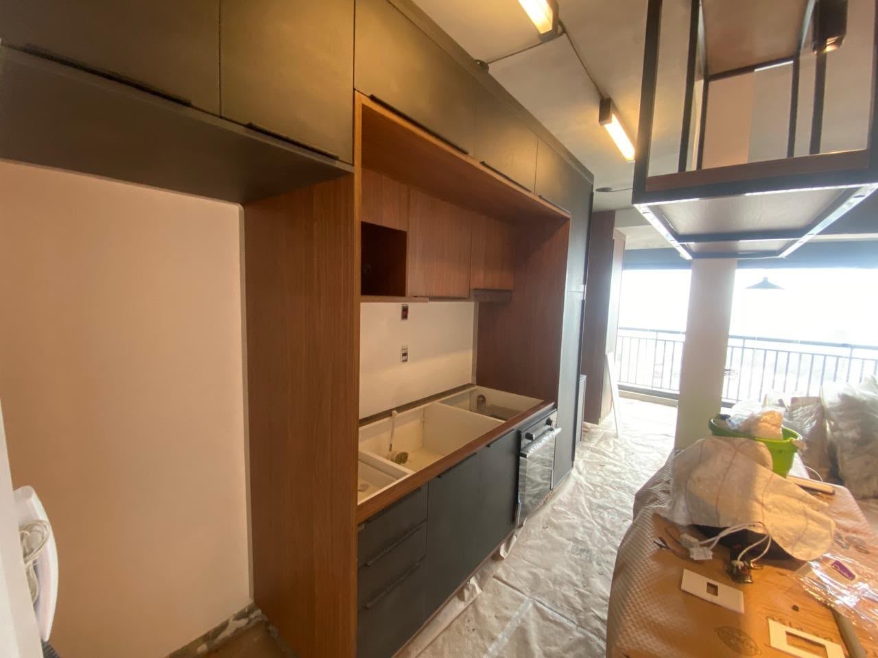 Cozinha em fase de acabamento